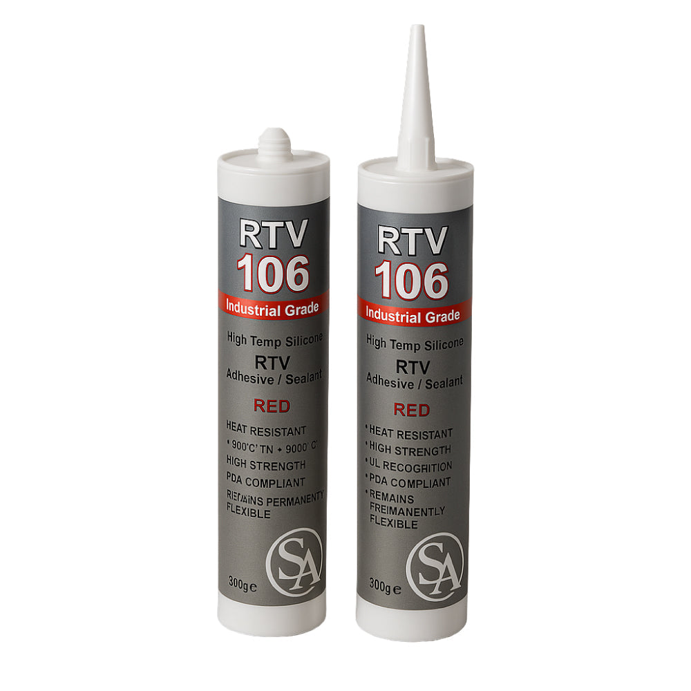 rtv106 red high temp silicone adhesive sealant 300g tubes for electrical insulation and bonding