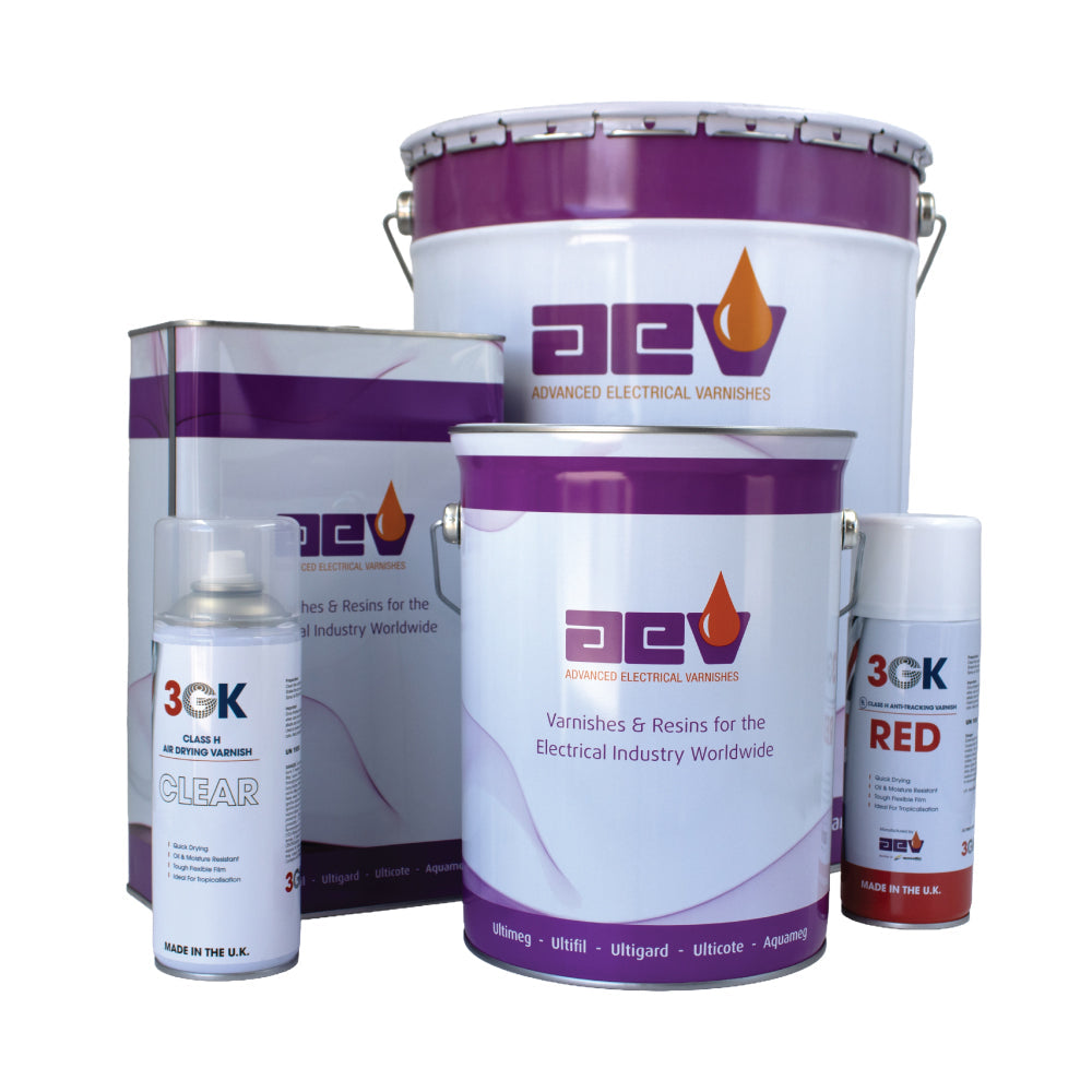electrical insulation varnishes and resins in 3gk and advanced tins for motors coils and transformers
