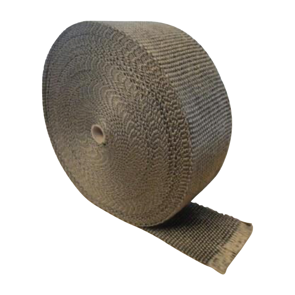 Basalt fibre thermal insulation tape roll for high-temperature industrial applications rated to 800 °C