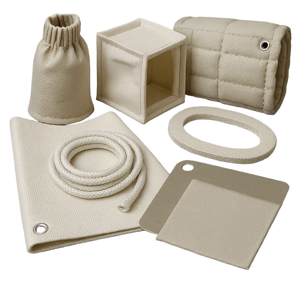 custom made thermal insulation products including rope gaskets dust boots exhaust covers and heat resistant blankets