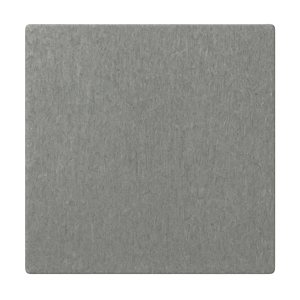 Close-up of a G9 melamine rigid laminate board in medium grey, square-cut and positioned flat against a pale background, showcasing its smooth surface and uniform texture for electrical insulation use.