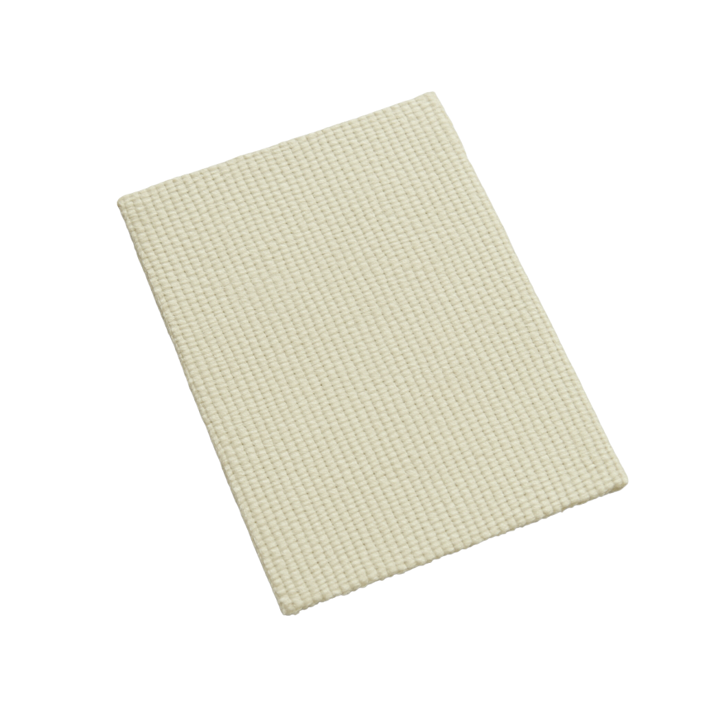 Kevlar cloth sample panel in woven texture displayed on light grey background used for high-temperature industrial insulation applications