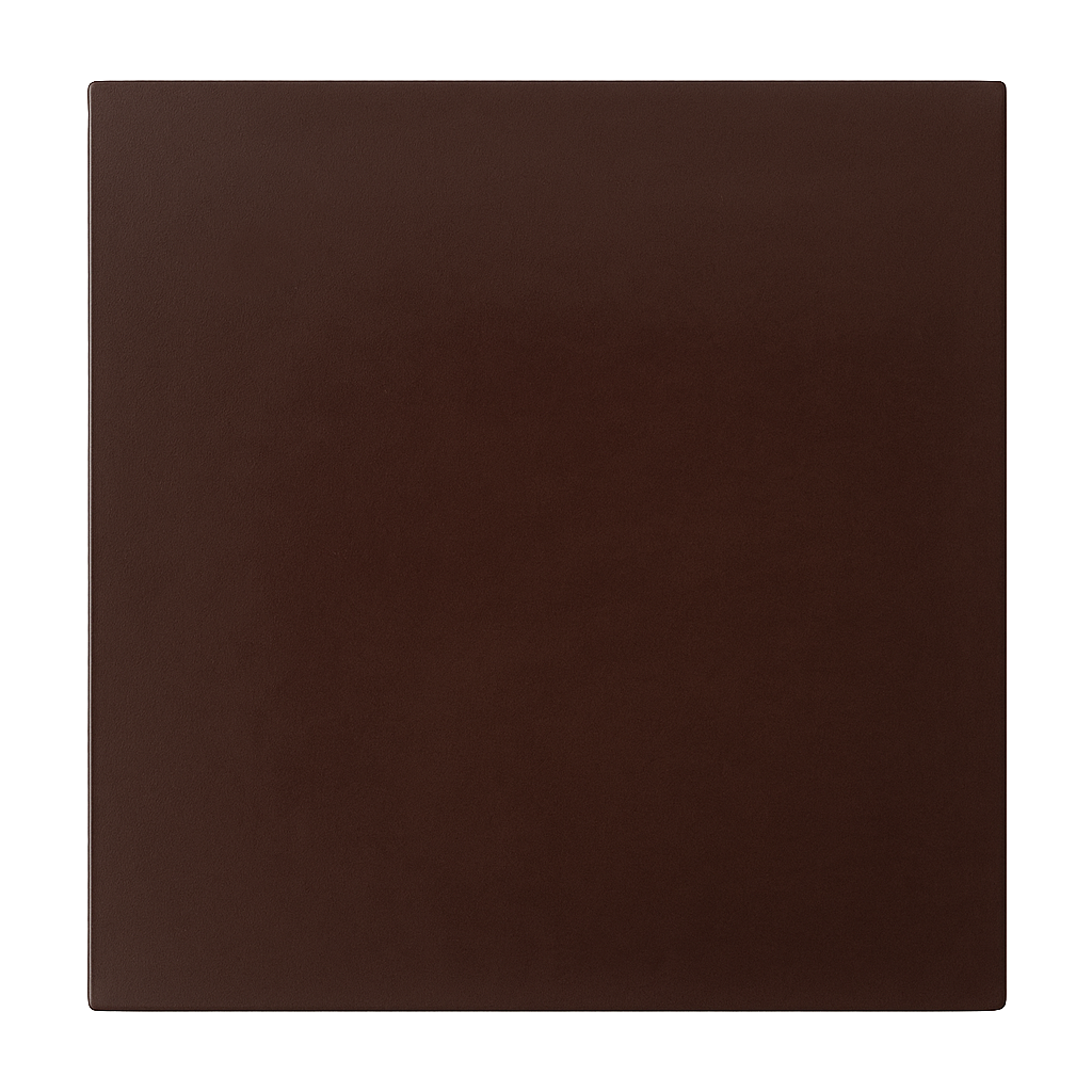 Square sheet of P1 Paper rigid laminate in deep brown, used for electrical insulation in switchgear, transformers, and industrial equipment.