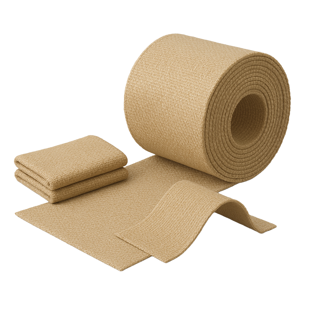 vextra heat resistant fabric roll and folded panels made from fiberglass yarns for thermal and fire protection